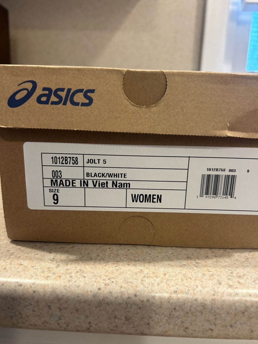 Asics Black and White Men's Running Shoe - Picture 4 of 4